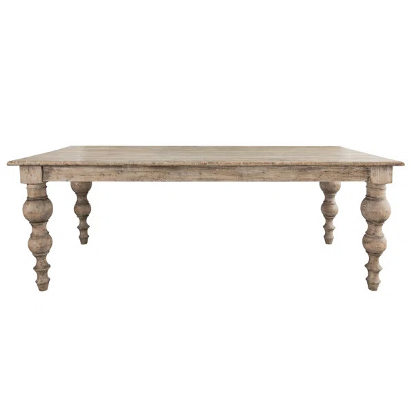 Werner 83'' Pine Solid Wood Dining Table | Wayfair North America