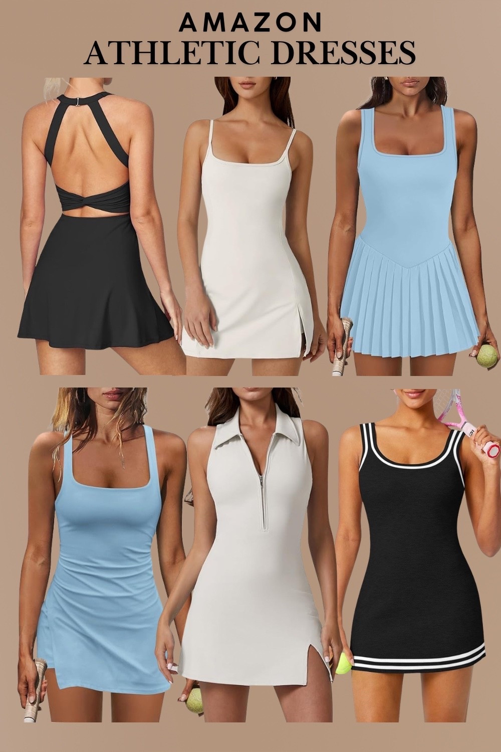 Amazon Athletic Dresses! 
Perfect for a spring or summer look, playing tennis, or a day on the pickle courts!  🎾🏓👟


#Amazon find 
#Amazon fashion 
#Amazon athletic dress 
#tennis dress 
#Pickleball outfit
#tennis outfit 
#athleisure
#sporty style ￼￼
#casual outfit
#casual fashion 
#weekend outfit 
#weekend style ￼
#travel style
#travrl outfit
#airport outfit
#airport style
#spring fashion
#spring outfit
#summer dress
#summer outfitt
#Affordable fashion 
#Affordable outfit ￼￼

#LTKootd #LTKActive #LTKfitnessgoals