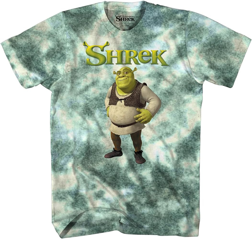 Shrek Mens Classic Movie Shirt, Donkey, Princess Fiona - Official Tie Dye T-Shirt | Amazon (US)