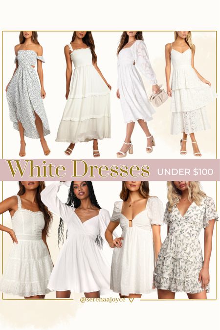 White dresses under $100 // white dress, white dresses, bridal shower dress, bridal shower dresses, white midi dress, white maxi dress

#LTKwedding #LTKU #LTKSeasonal #LTKunder50 #LTKunder100 #LTKFind #LTKstyletip #LTKsalealert 