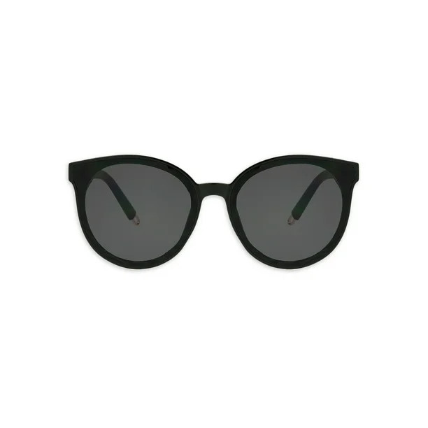 Foster Grant Ladies Round Black Sunglass - Walmart.com | Walmart (US)