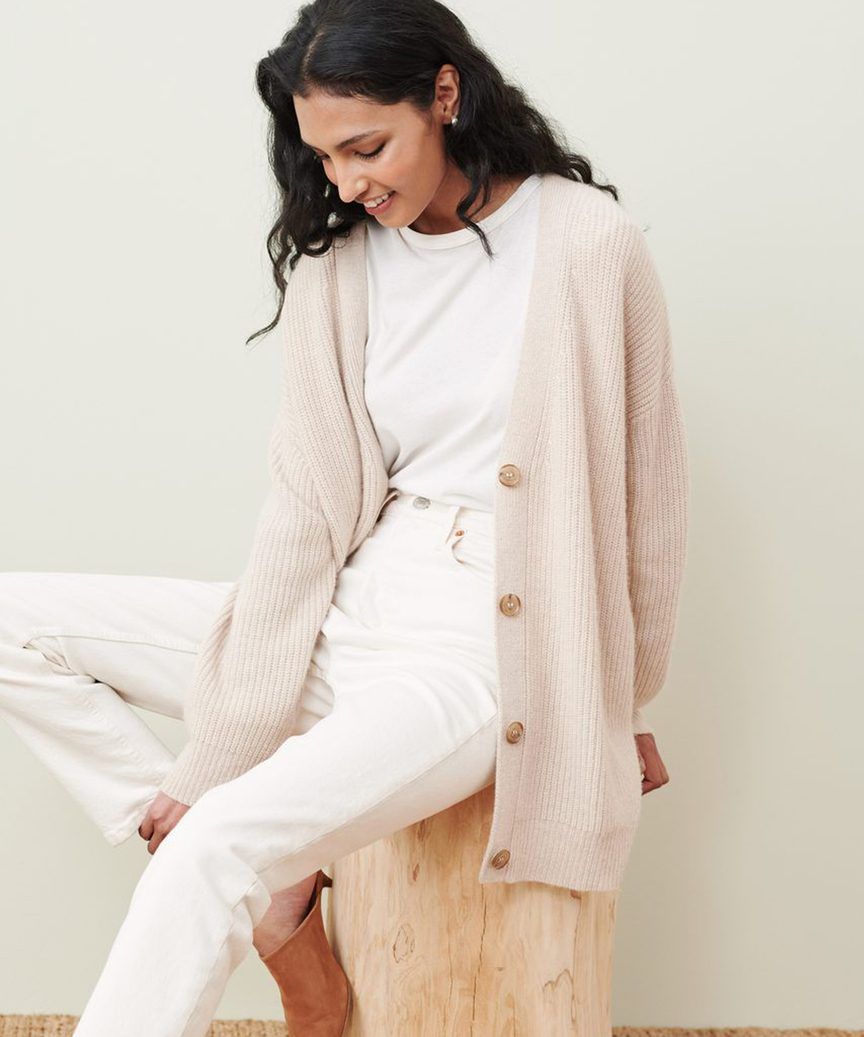 Cashmere Cocoon Cardigan - Oatmeal | Jenni Kayne | Jenni Kayne