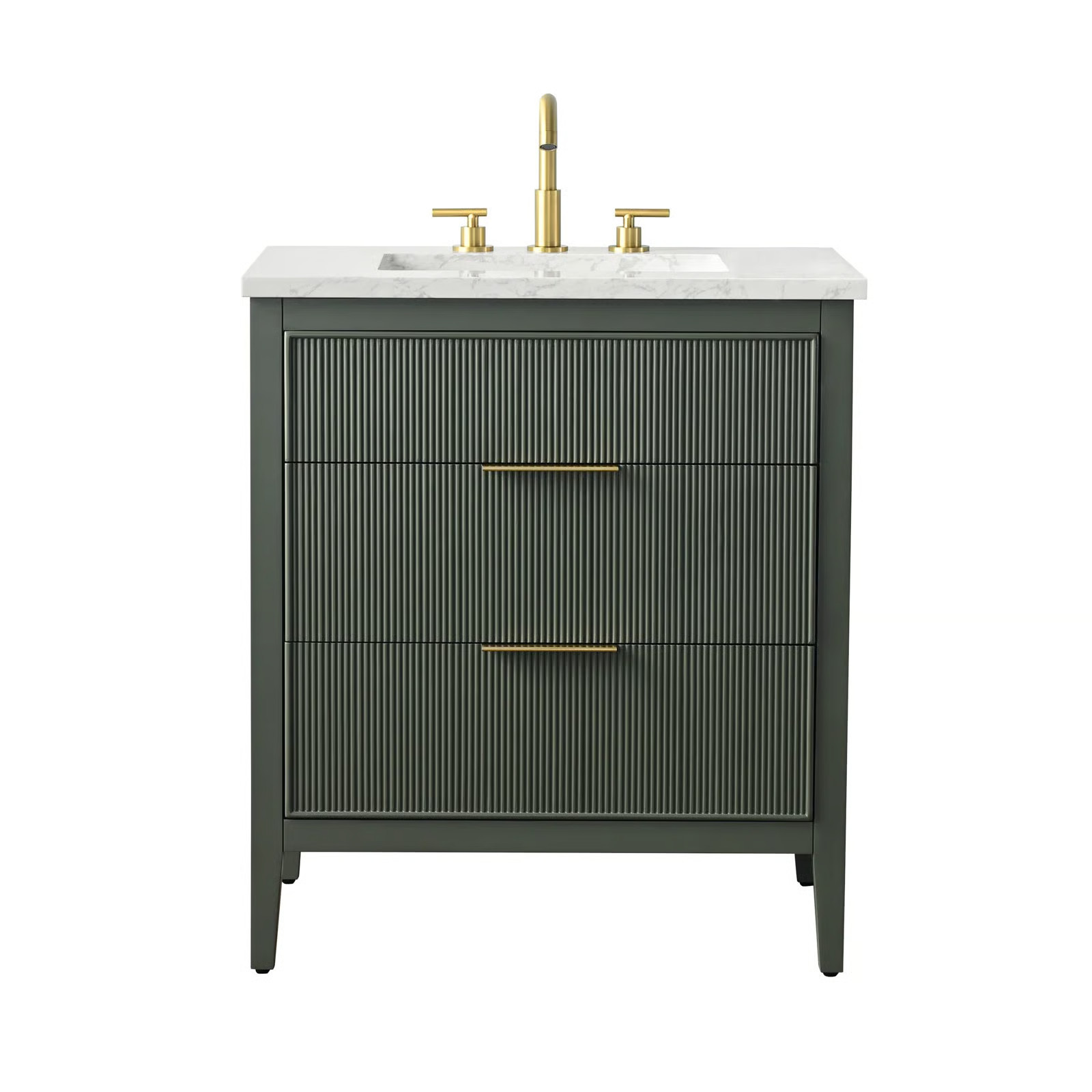 Bilroy Egremt 30'' Single Bathroom Vanity with Engineered Stone Top | Wayfair North America