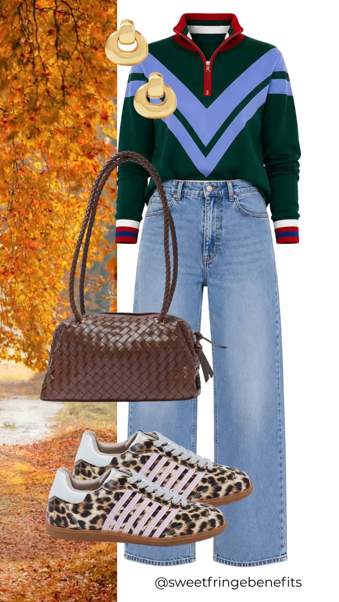 This striped half-zip sweater is such a fun way to refresh your fall wardrobe! Paired with wide leg jeans, leopard sneakers, and a woven brown bag for an easy everyday look that's comfortable, polished, and perfect for cooler days.

💡 LTK MADE EASY
❤️ Heart = Support my posts!
🔖 Save = Get sale & restock alerts
📋 Lists = Keep favorites organized
📲 Share = Send lists and products to a friend. Hello, Christmas List!
💬 Comment = Ask me anything about what I'm wearing.:-)

#LTKootd #LTKOver40 #LTKSeasonal