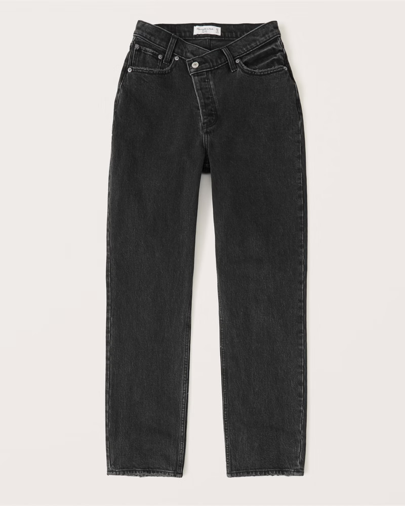 Women's High Rise Dad Jeans | Women's | Abercrombie.com | Abercrombie & Fitch (US)