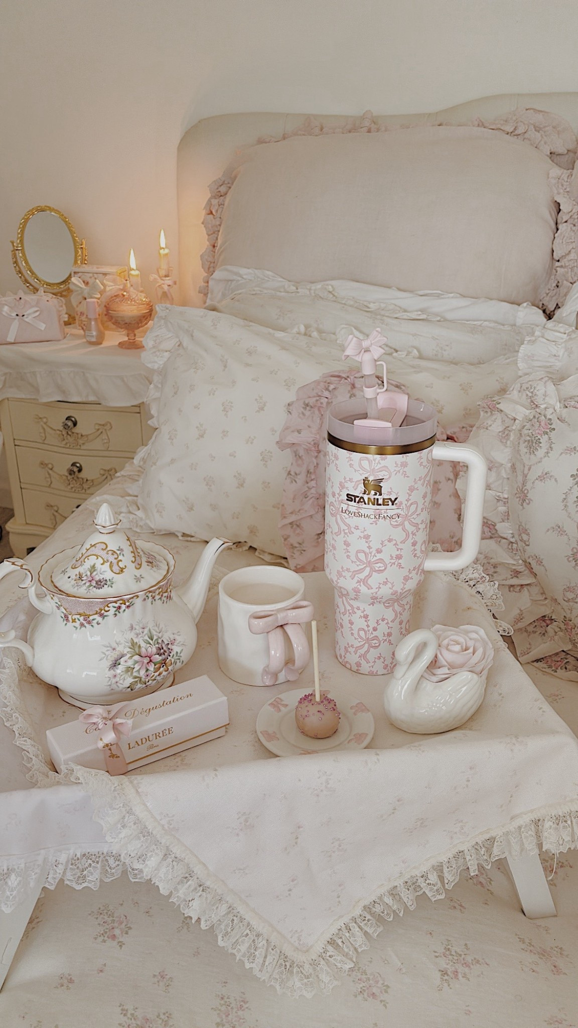 Some Pretty Glinda Inspired Bedroom Details 💫

#LTKU #LTKHome #LTKgrwm
