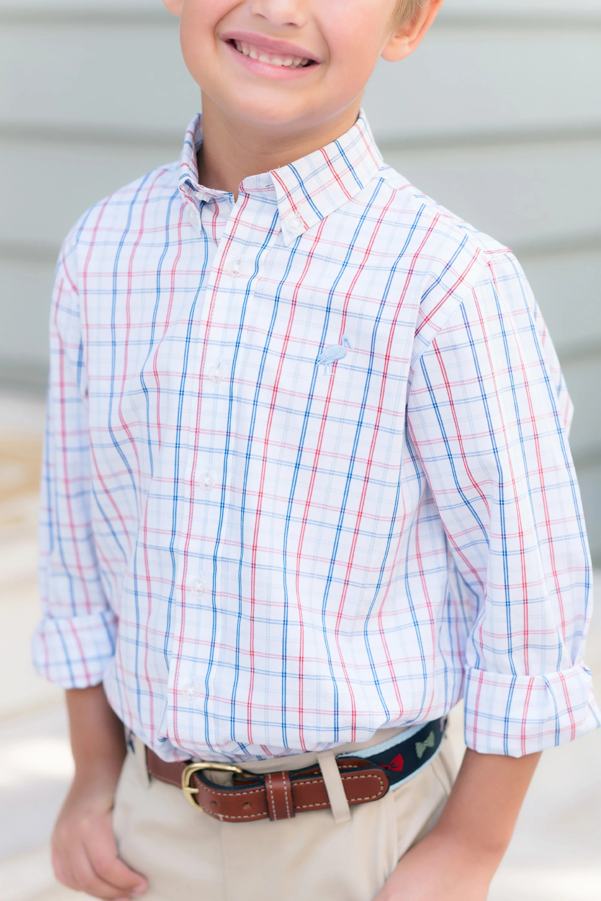 Dean's List Dress Shirt - Whitehall Windowpane with Buckhead Blue | The Beaufort Bonnet Company