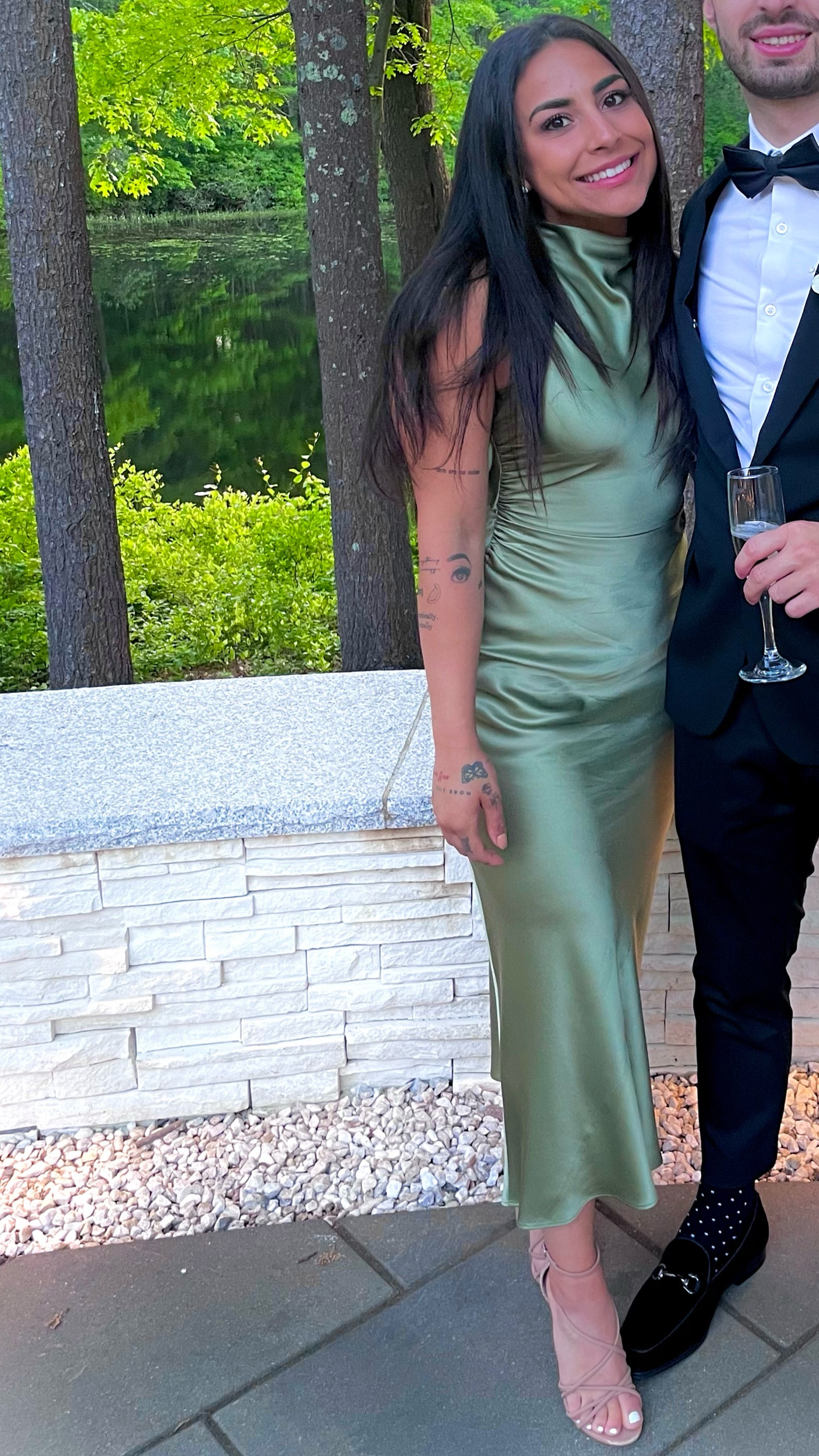 Reformation = Best Dressed Wedding Guest . Simple and classy ….can’t get over how comfortable and flattering this dress is-I’m only 4’11” and the length was 😍 

#LTKwedding