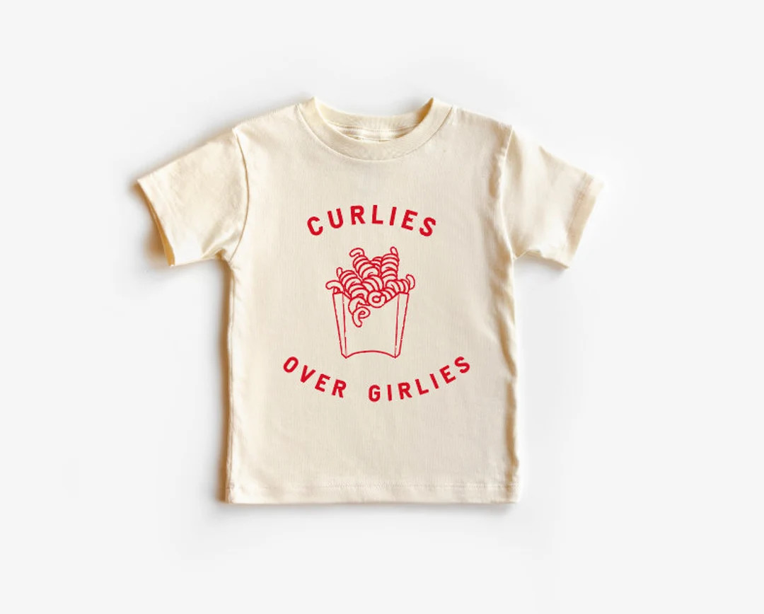Curlies Over Girlies| Toddler Shirt | Toddler Girl Shirt | Toddler Boy Shirt | Valentine's Day Gr... | Etsy (US)