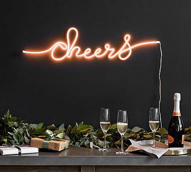 Lit Cheers Sign | Pottery Barn (US)
