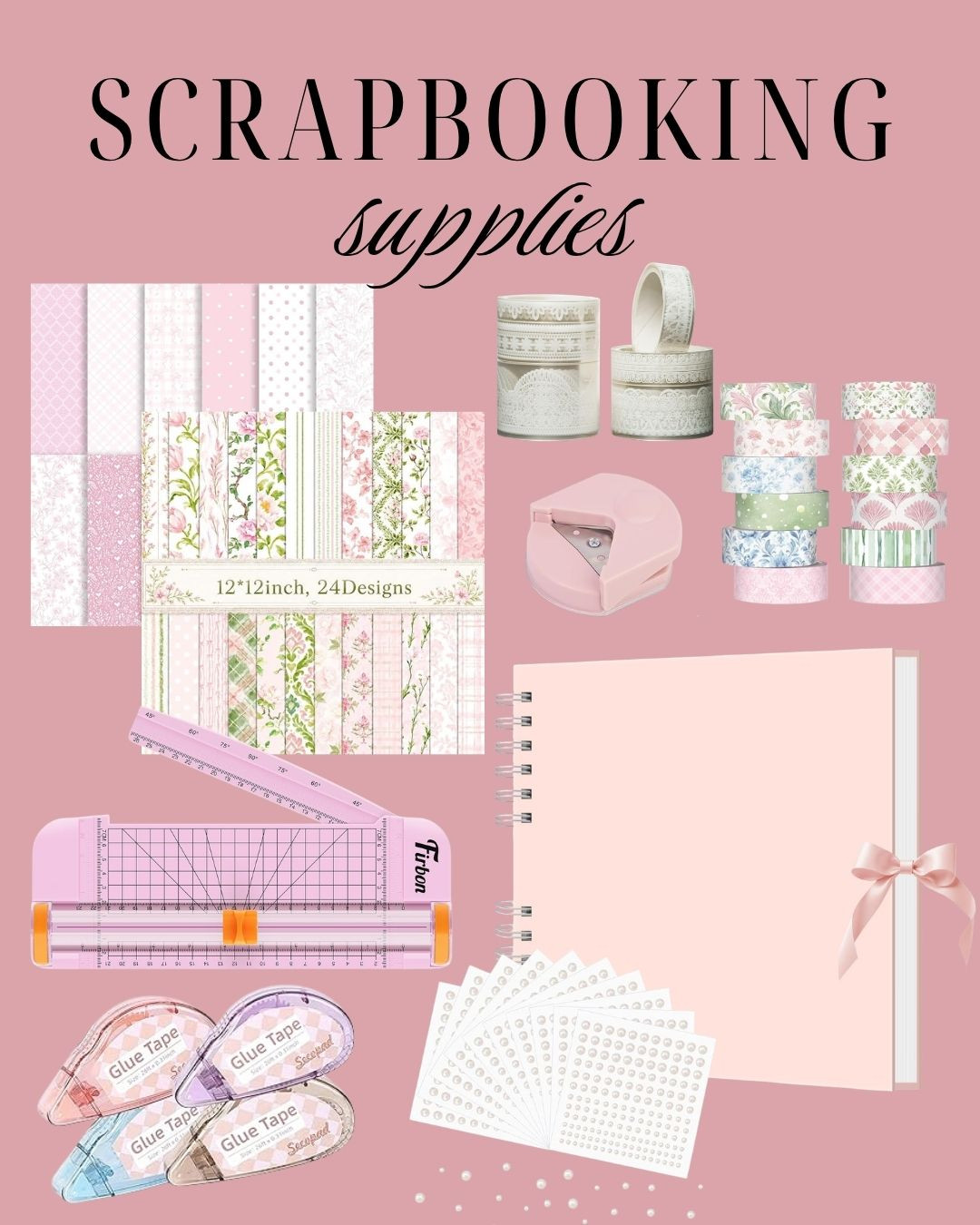 Found some cute and girly scrapbooking supplies! 

 #LTKselfcare #LTKstorytime #LTKSeasonal