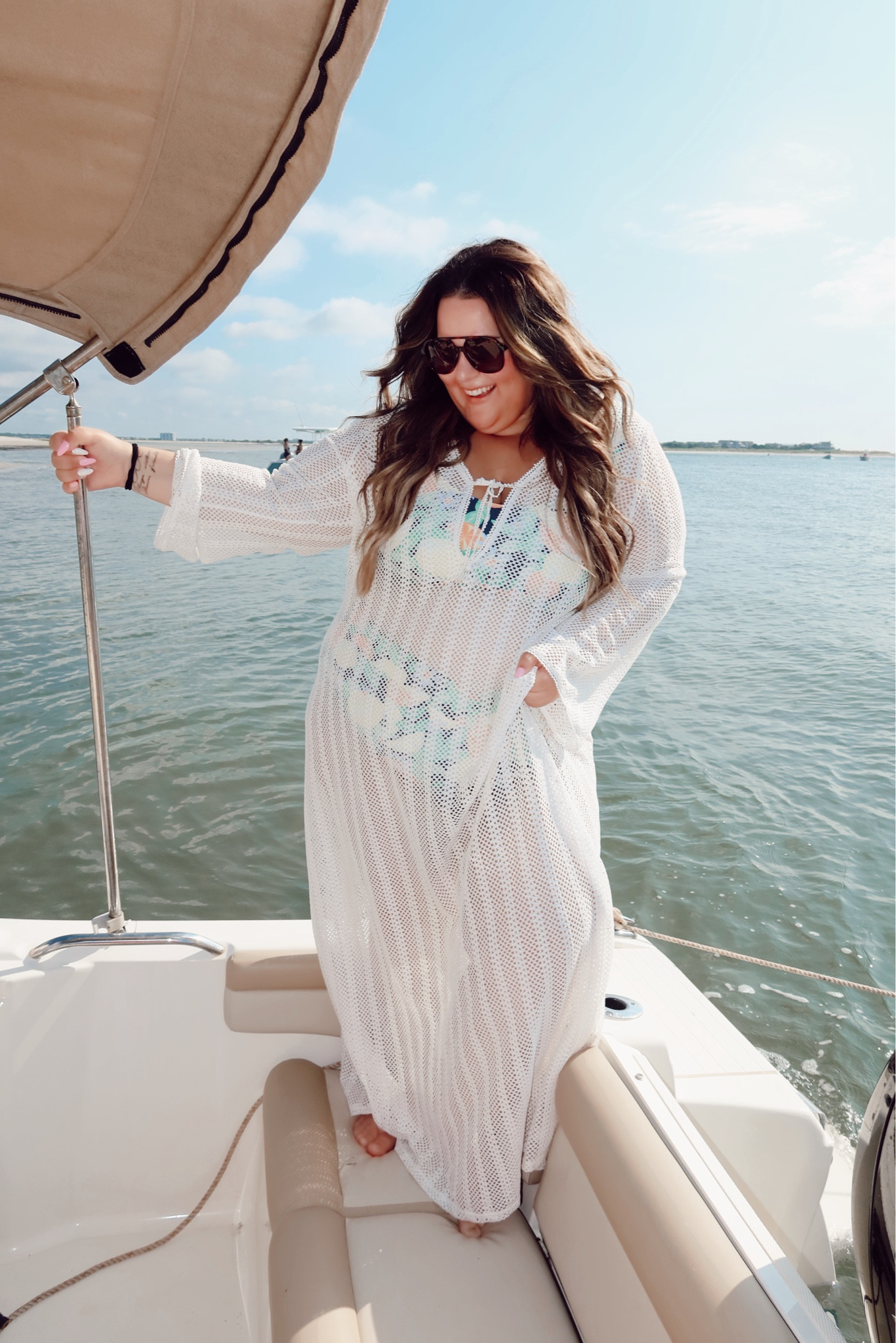 Wearing a size 2X in this coverup! It’s a splurge but it’s *beautiful* and would be absolutely perfect for a vacation or honeymoon 💙

#LTKcurves #LTKstyletip