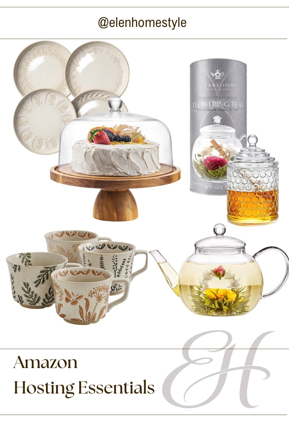 Hosting essentials I love from Amazon 🤍
Beautiful plates, a glass teapot with blooming tea, cozy mugs and a cake stand that instantly make any gathering feel special.

#amazonfinds #amazonhome #hostingessentials #amazonfavorites #ltkhome #cozyhome #entertainingathome #amazonmusthaves #kitchenfinds #homedecorinspo

#LTKU #LTKfoodie #LTKHome