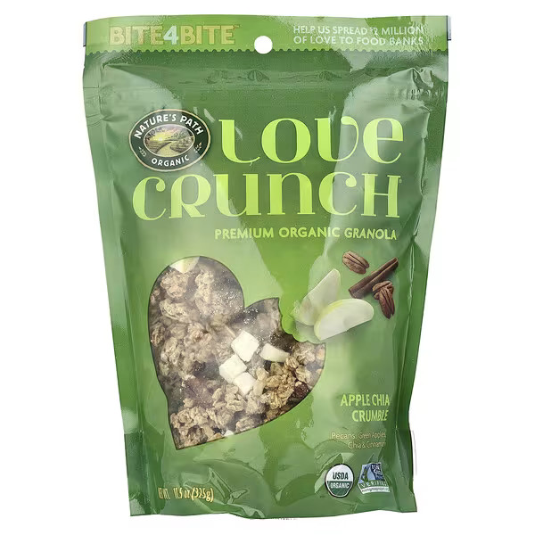 Nature's Path, Love Crunch®, Premium Organic Granola, Apple Chia Crumble, 11.5 oz (325 g) | iHerb