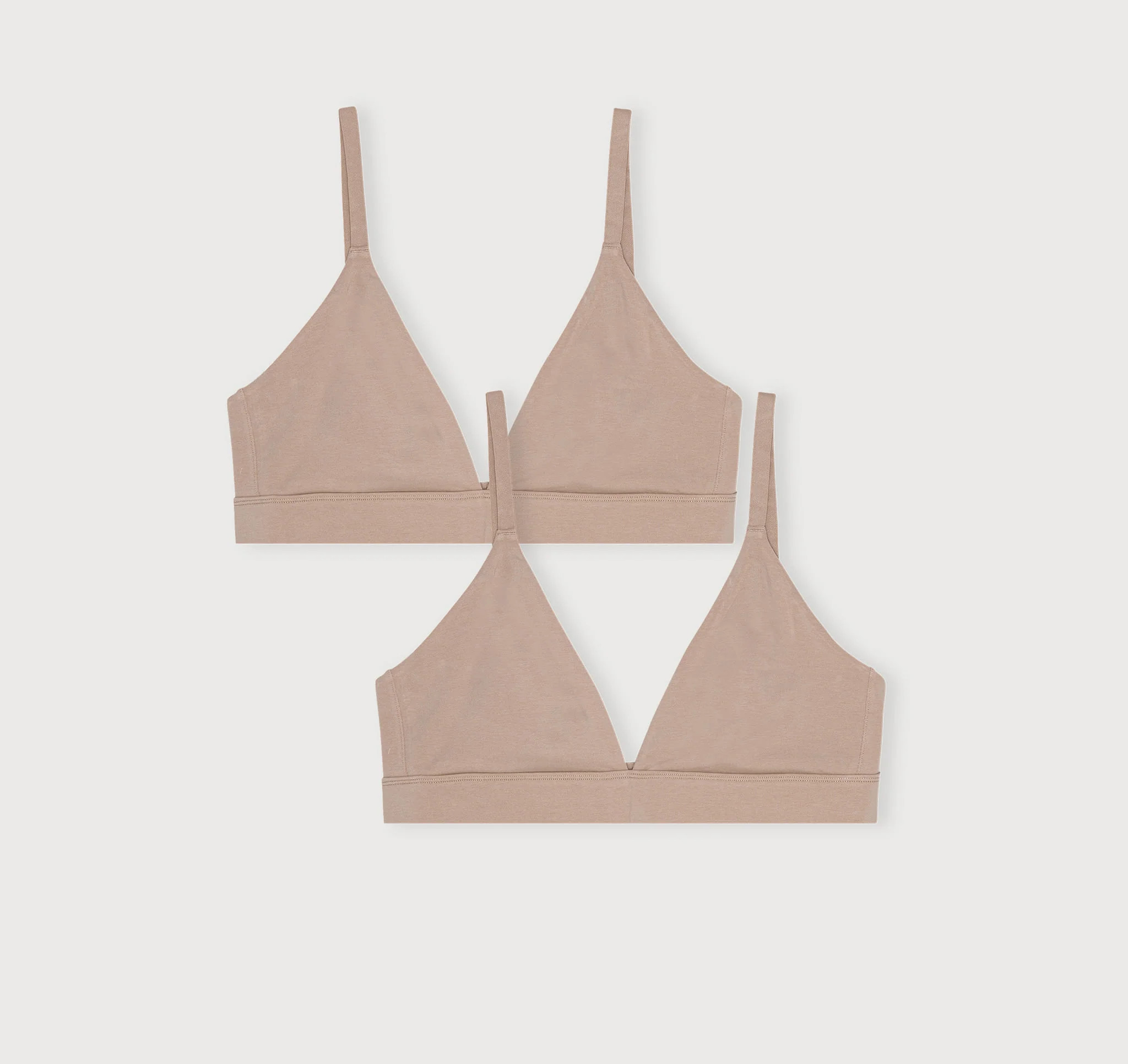 Core Triangle Bralette 2-pack | Organic Basics
