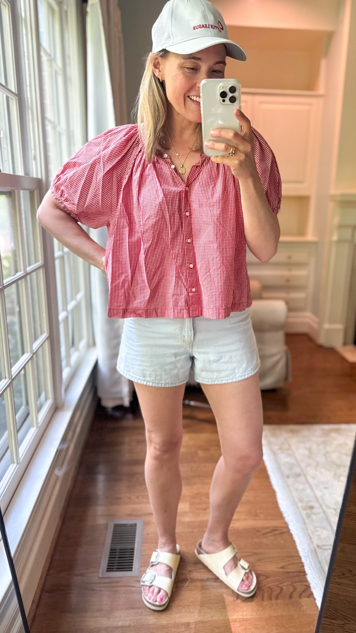 Top size M, shorts size 28

#LTKOver40 #LTKMidsize