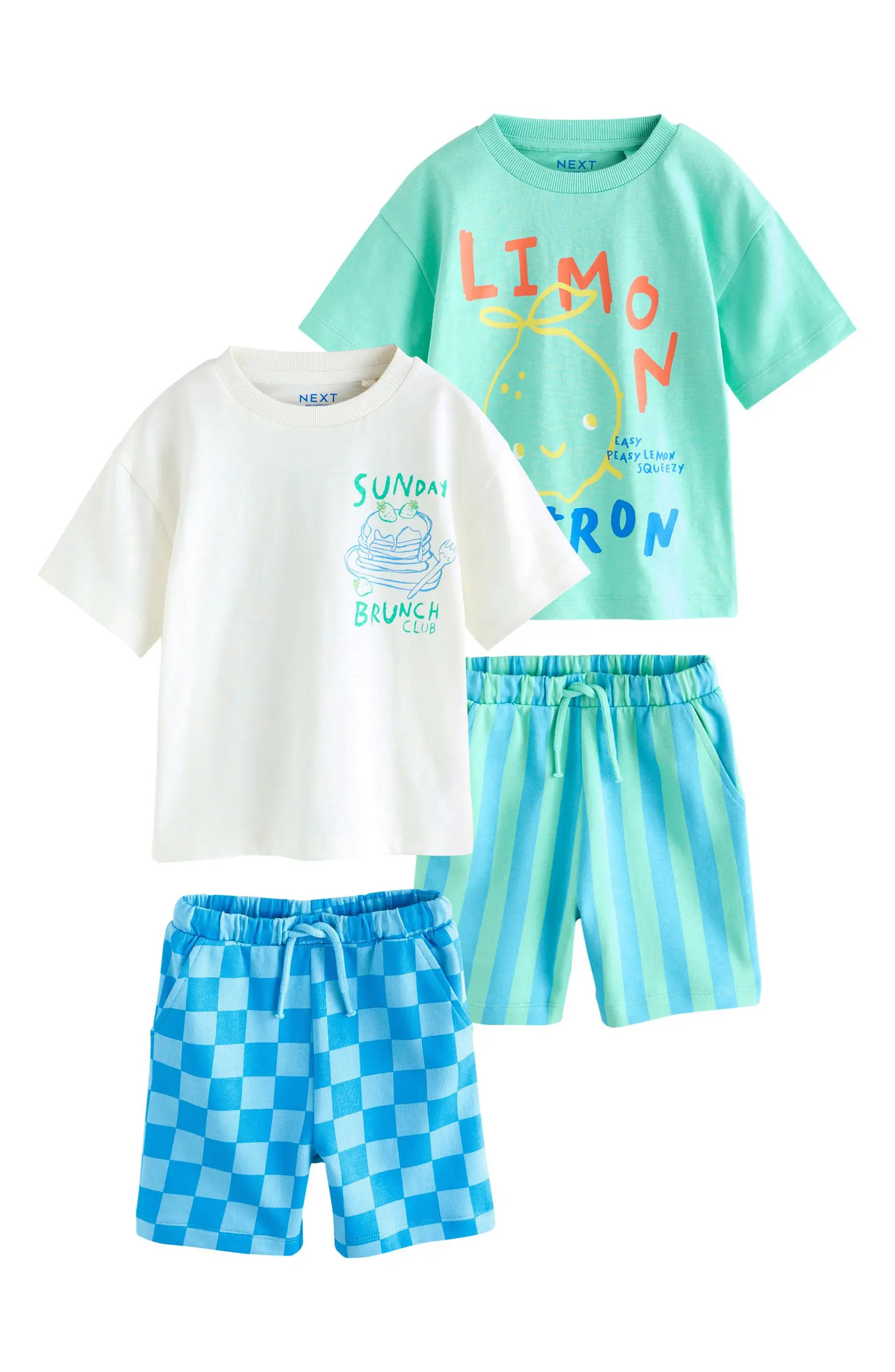 Kids' Graphic T-Shirts & Shorts 4-Pack | Nordstrom