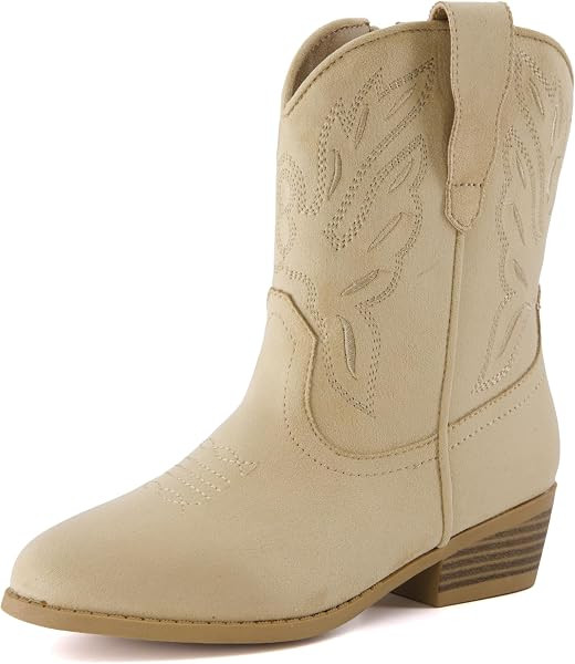 CUSHIONAIRE Annie Cowgirl Boots for Girls, Western Boot with Stitching | Amazon (US)