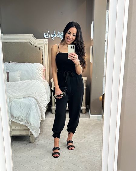 You guys! I’m a HUGE fan of jumpsuits! I cannot have enough. This one is so cute! It ties at the ankle in front for a jogger-style look or in back for a wide-leg look! Socomfy & cute! The best part? Get it in two days from Amazon!🖤🖤🖤🖤🖤

#LTKstyletip #LTKFind #LTKunder50