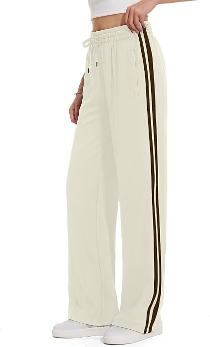 Tapata Women's 28/30/32/34/36 Inseam Track Pants Loose Straight Leg Jogging Sweatpants Warm-Up Sp... | Amazon (US)
