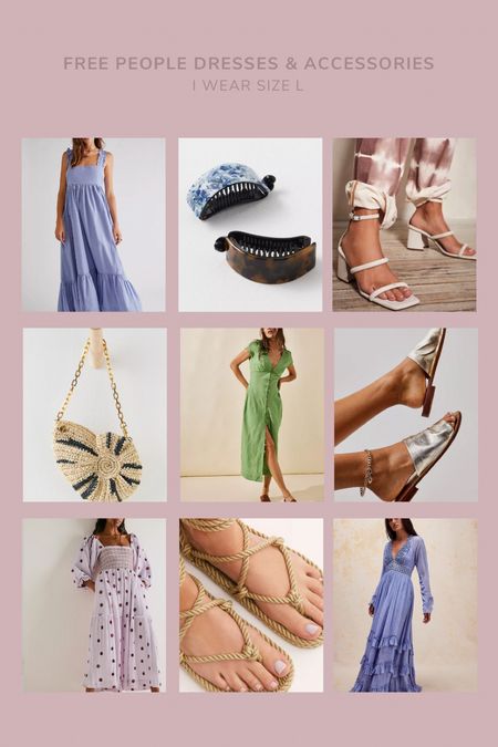 Free People summer dresses and accessories 💕