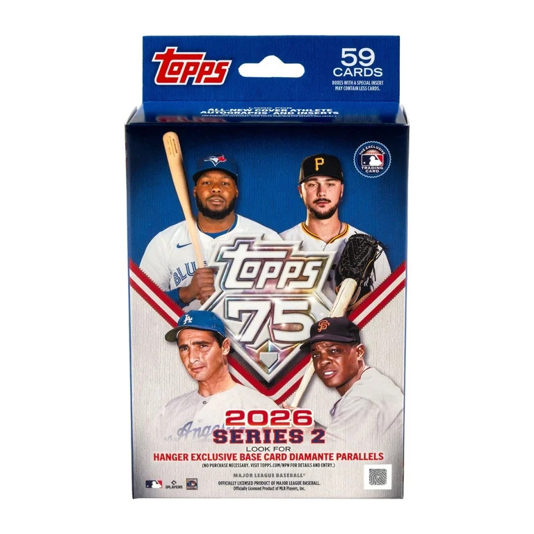 2026 Topps MLB Series 2 Baseball Trading Card Hanger Box | Walmart (US)