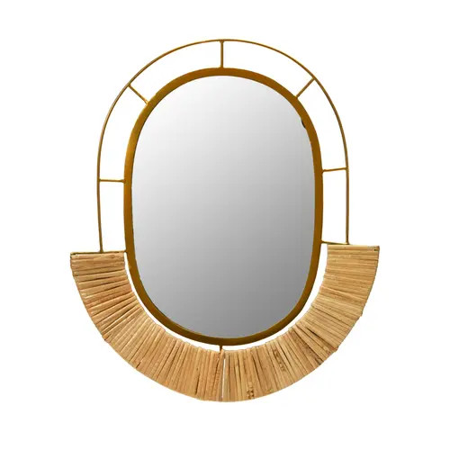 Storied Home Framed Wall Mirror in Natural at Nordstrom | Nordstrom