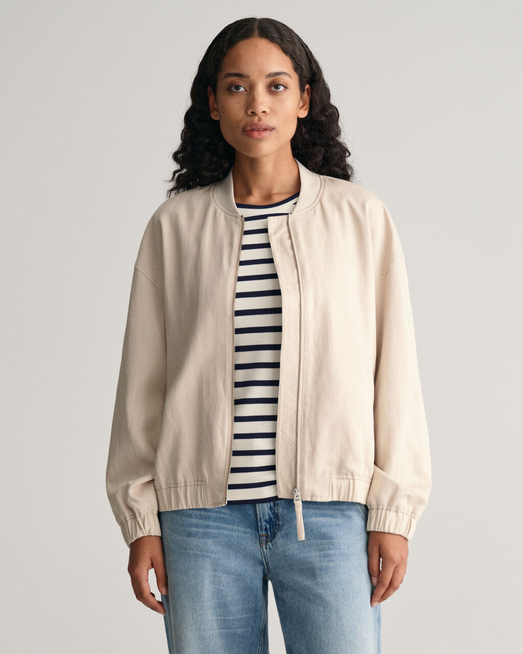 Linen Blend Bomber Jacket - GANT | Gant