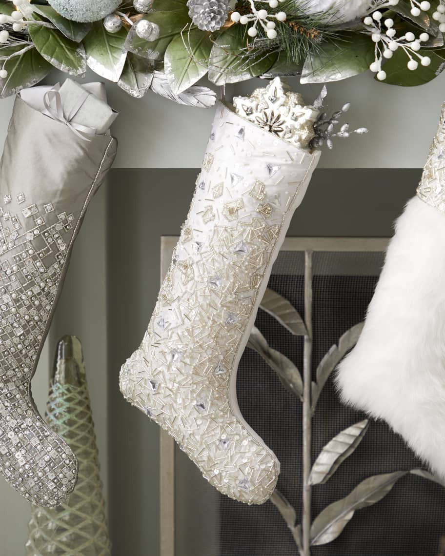 Kim Seybert Frost Spray Stocking | Neiman Marcus