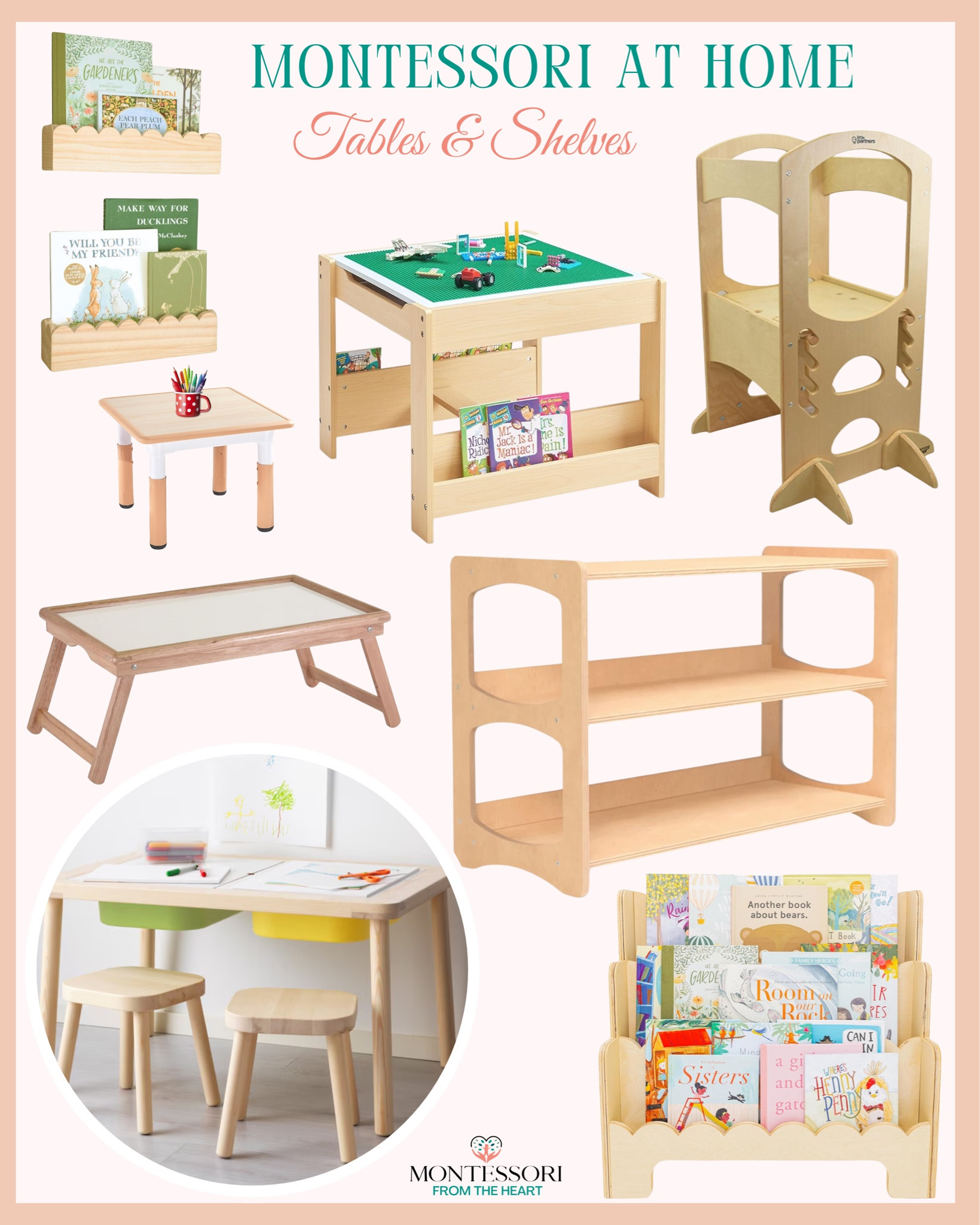 Montessori at home | Kids tables and shelving 

#LTKFamily #LTKHome #LTKKids