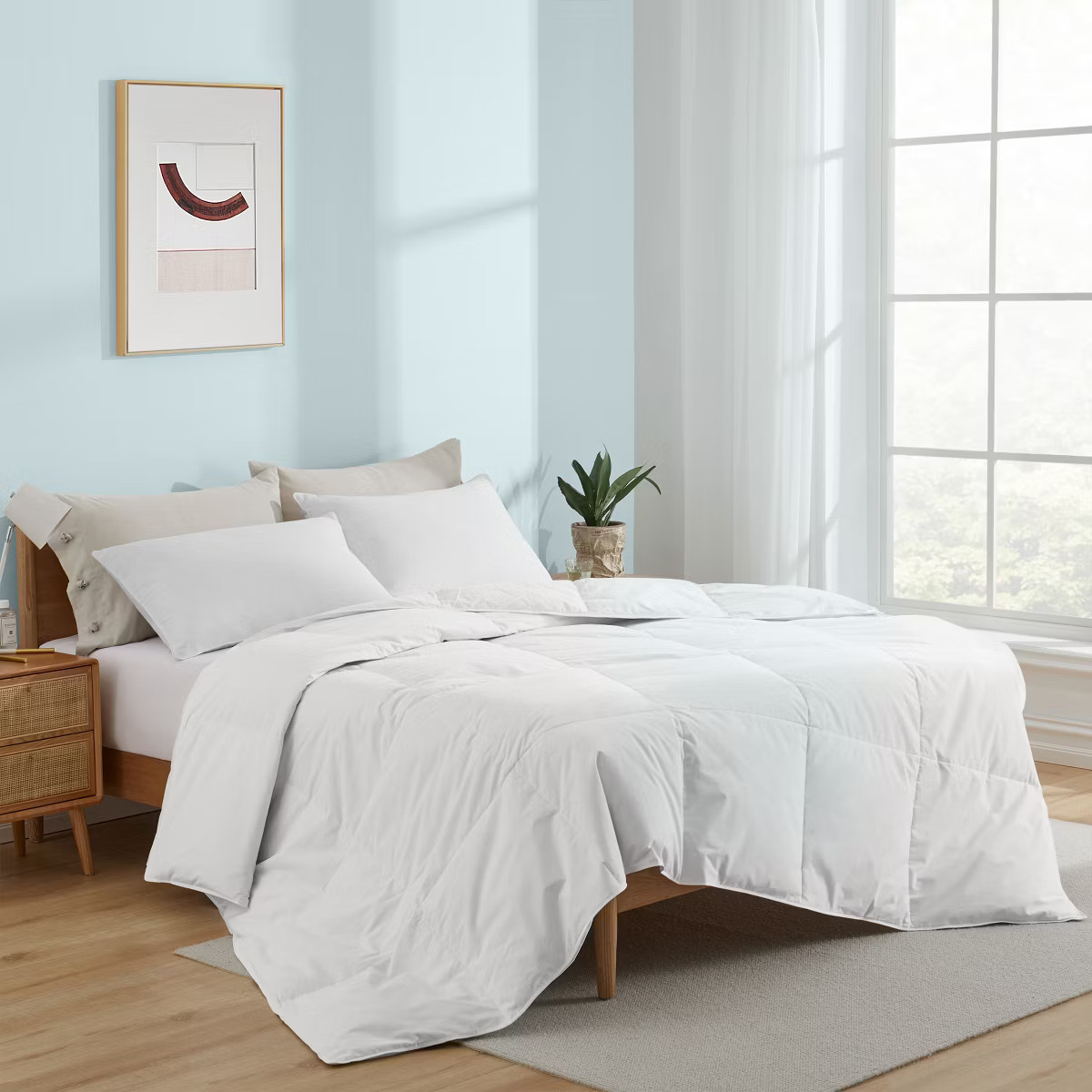 Peace Nest White Goose Feather Down Comforter Duvet Insert | Target
