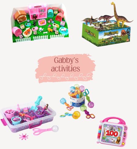 These are just some of Gabbys favorite things we use during school for creative play. The puppy play yard and dinosaurs are the most sought over ones. 

#LTKSale #LTKkids #LTKBacktoSchool