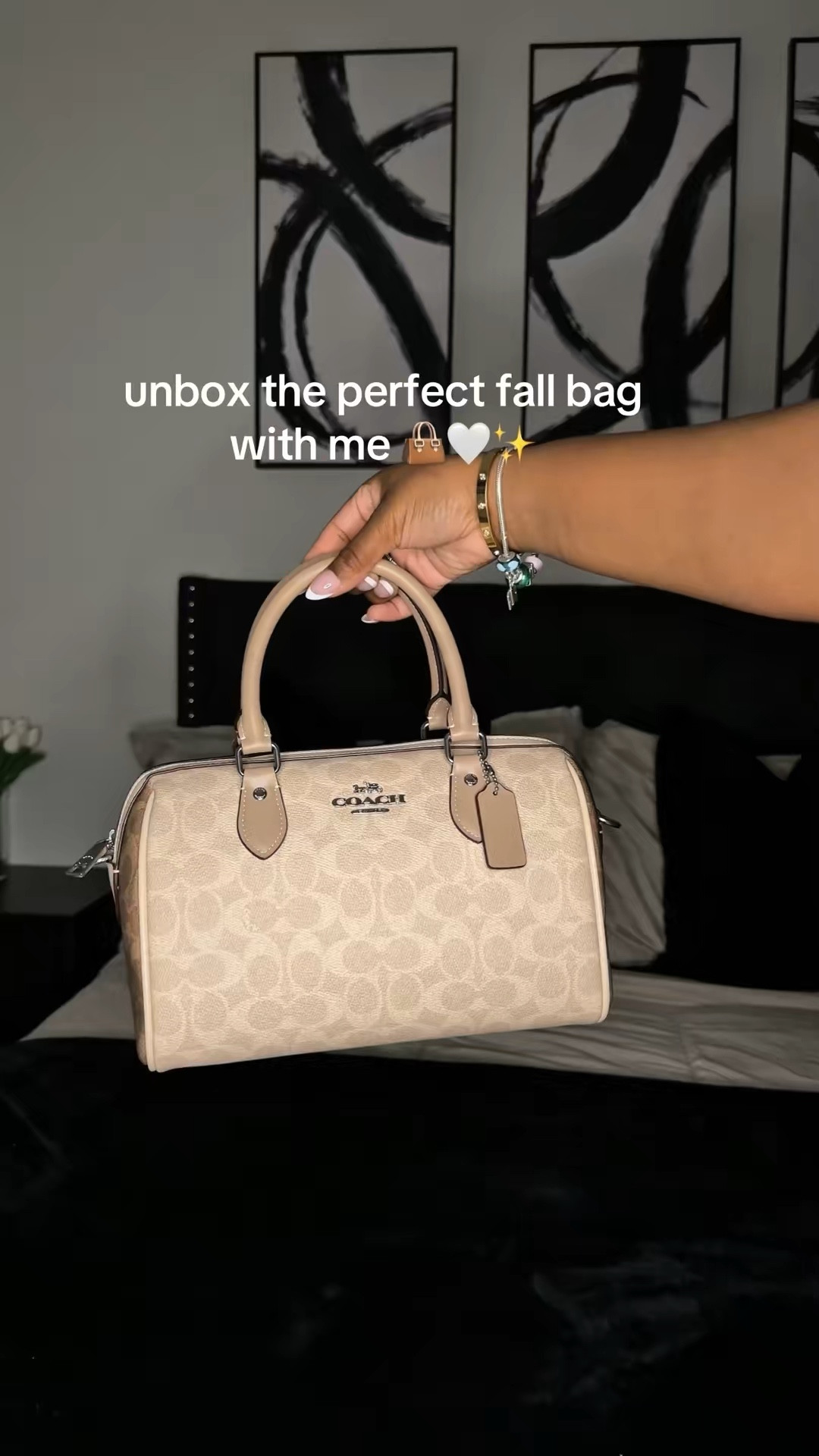 Coach Rowan Satchel Bag 🤍 
color: sand/ taupe/ silver 

#LTKItBag #LTKStyleTip