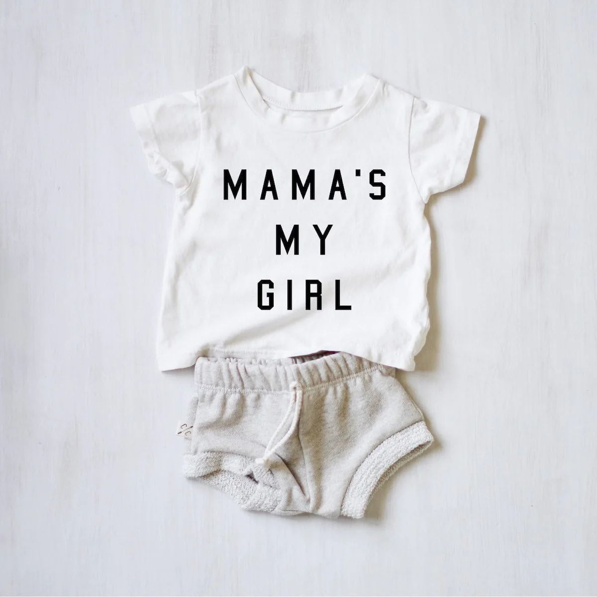 Baby Mama's My Girl T Shirt in White - Ford And Wyatt | Ford and Wyatt