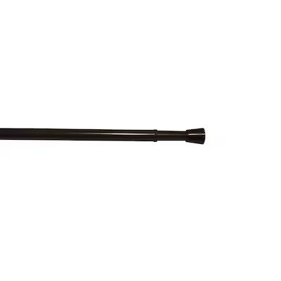 Project Source 28-in to 48-in Bronze Steel Tension Curtain Rod with Finials | Lowe's