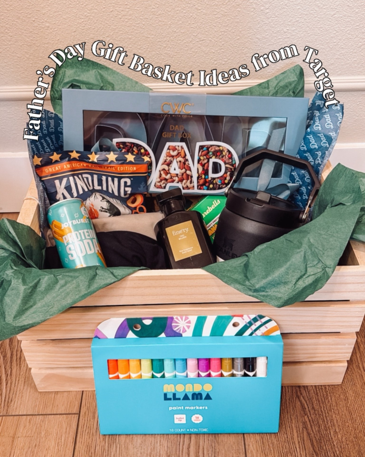 @target #ad #sponsored

Put together a fun gift basket for my husband for Father’s Day! The kids are going to decorate the crate with paint markers! Everything is from Target!