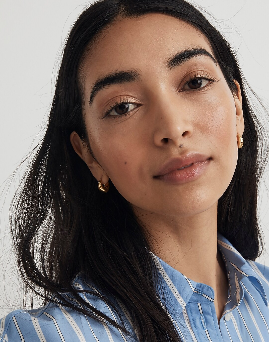 Puffy Medium Hoop Earrings | Madewell