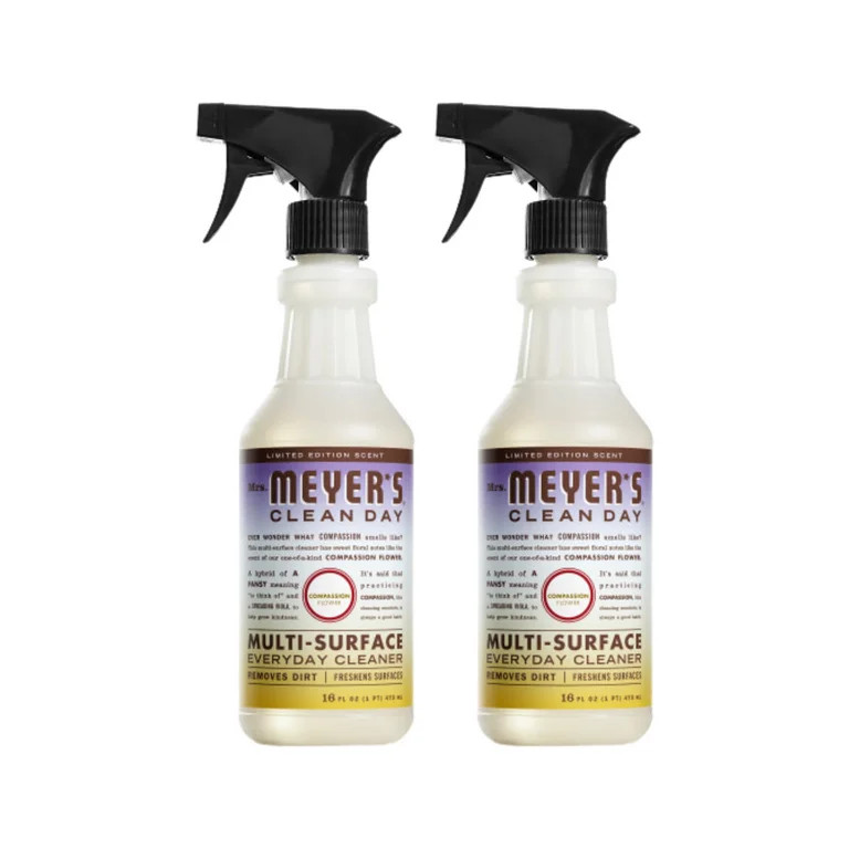 Mrs. Meyer’s Clean Day Compassion Flower Multi-Surface Everyday Cleaner, 16 oz (Pack of 2) | Walmart (US)