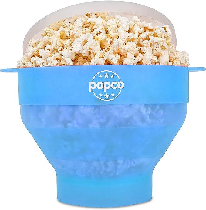 The Original Popco Silicone Microwave Popcorn Popper with Handles, Silicone Popcorn Maker, Collap... | Amazon (US)