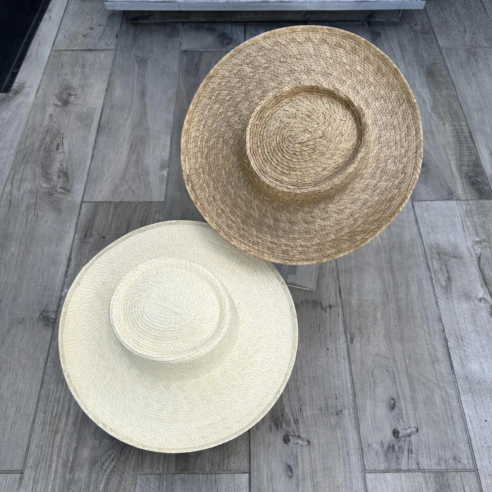 Handmade Palm Leaf Panama Hat: UPF 50+ Flat Brim Summer Headwear | Etsy (Global)