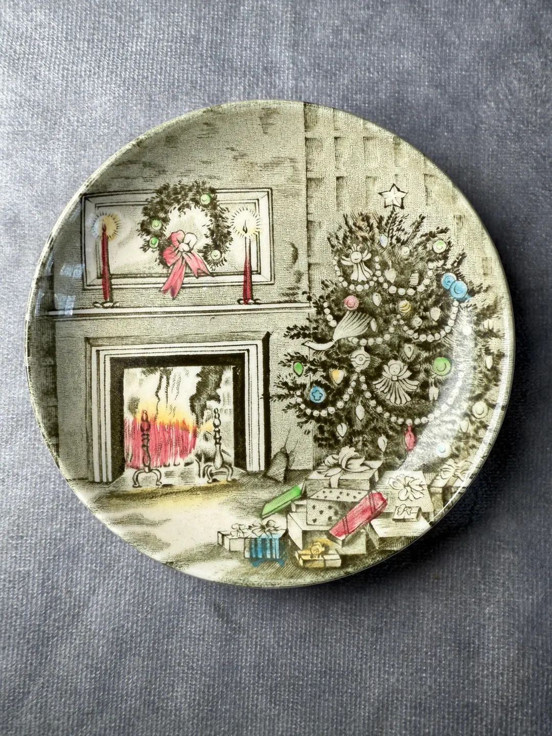 Plate Mini Merry Christmas Tree Johnson Bros England 4.25" Butter Candy Trinket - Etsy | Etsy (US)