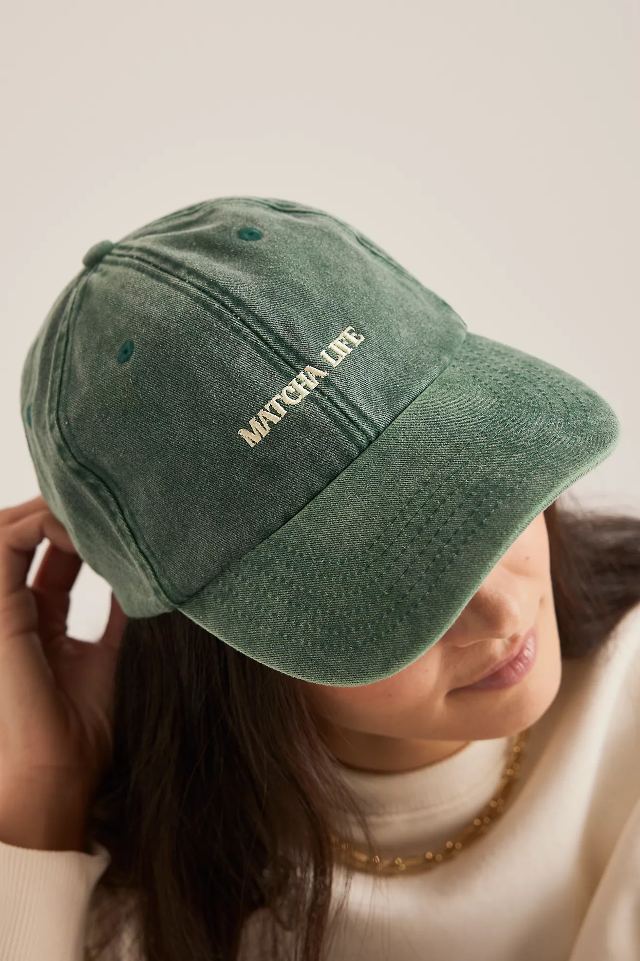 Matcha Life Embroidered Baseball Cap | Anthropologie (UK)