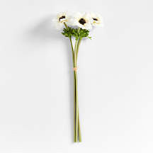 Faux Anemone Stem Set of 3 by Abigail Ahern + Reviews | Crate & Barrel | Crate & Barrel