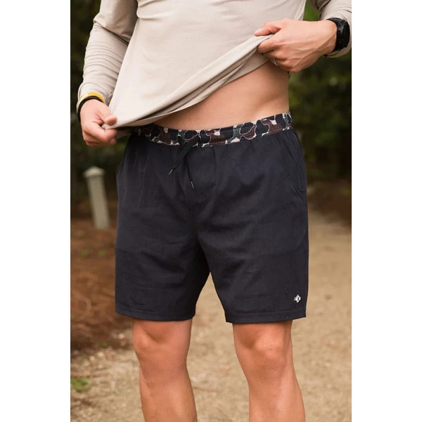 Men's Burlebo Athletic Chino Shorts Medium Black Heather | Scheels