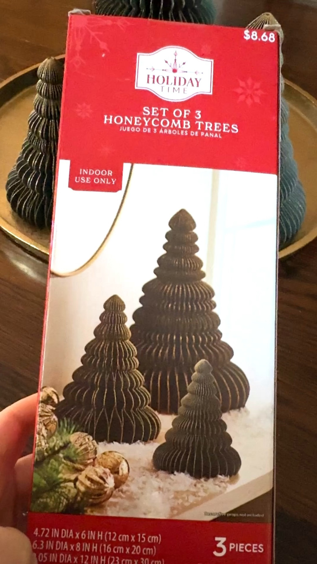 Holiday Time Set of 3 honeycomb trees !! These are  adorable and so inexpensive 

#LTKHoliday #LTKWatchNow #LTKHome