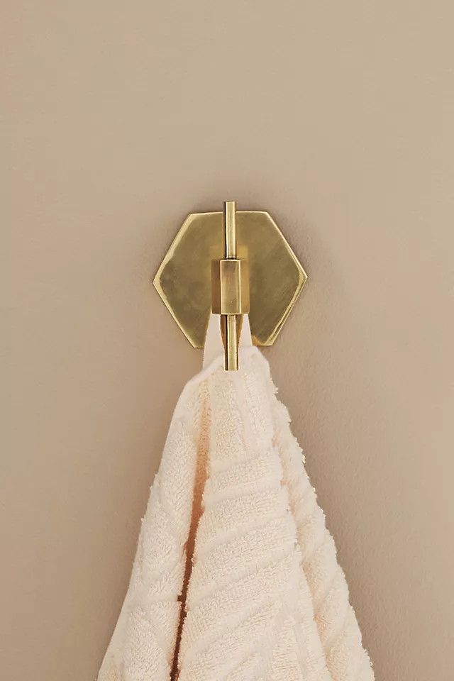 Hexagon Towel Hook | Anthropologie (US)