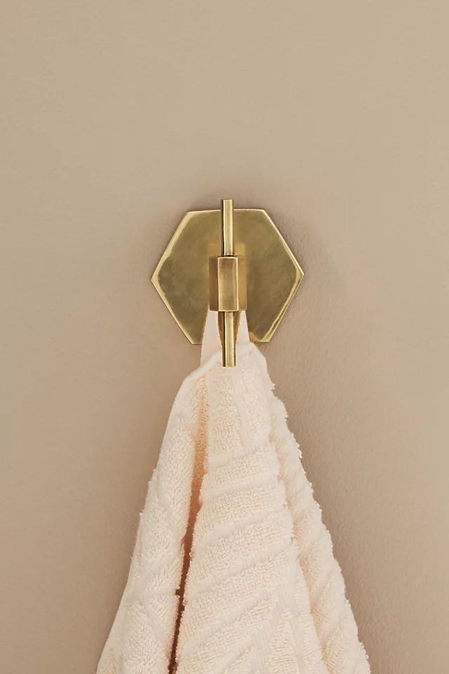 Hexagon Towel Hook | Anthropologie (US)