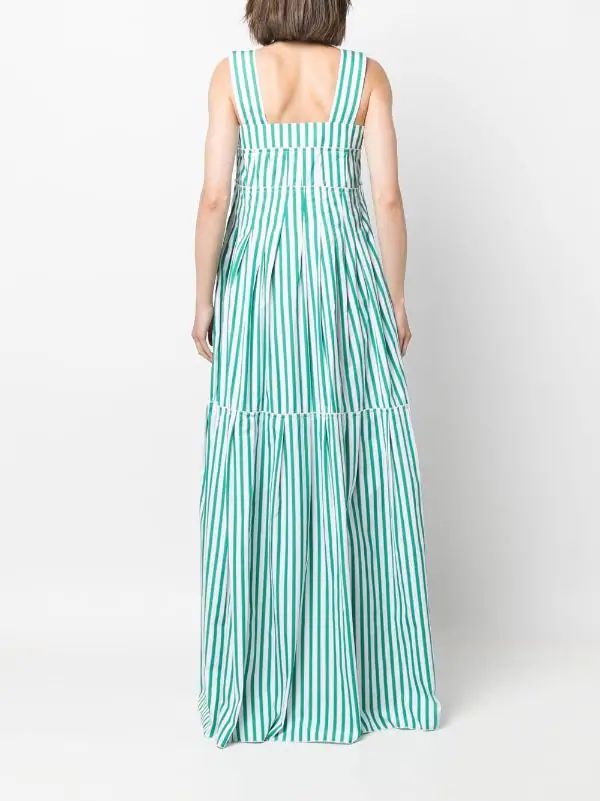 stripe-print maxi dress | Farfetch Global