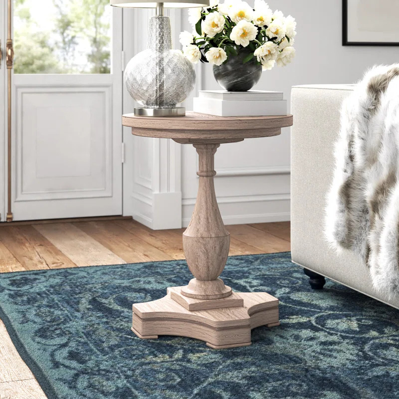 Antoinette 25'' Tall Pedestal End Table | Wayfair North America