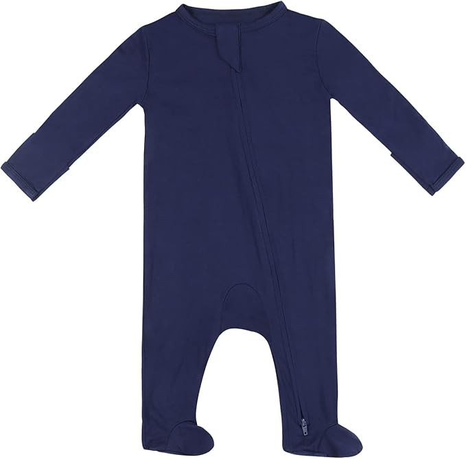 TWINOR Baby Footed Pajamas with Mittens, Soft Bamboo Viscose One-Piece Romper for Newborn Infant | Amazon (US)